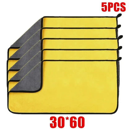 Microfiber Cleaning Towel Car Cleaning Cloths Professional Detailing Car Drying Microfiber Towel Wash Towel Accessories